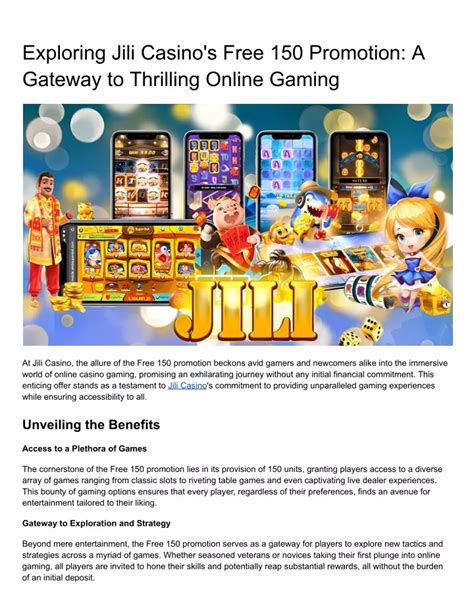jili casino free 150